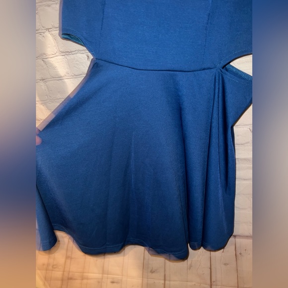 BRAND NWT Belongsci Blue Sleeveless Dress size XL - Picture 6 of 12